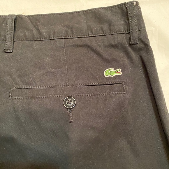 LACOSTE Men’s Black Chinos sz35 - Picture 3 of 9